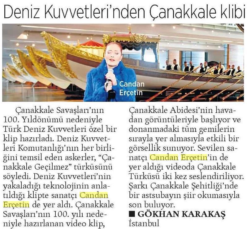 Milliyet — 25.04.2015